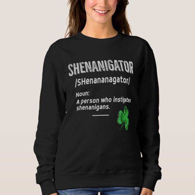 Shenanigans Definition Tie Dye St. Patrick's Day G T Shirt (Framsida)