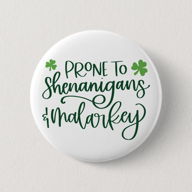 Shenanigans Funny St. Patrick's Day Knapp (Framsida)
