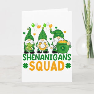 Shenanigans-klubb Rollig St Patricks Day T-Shirt Kort