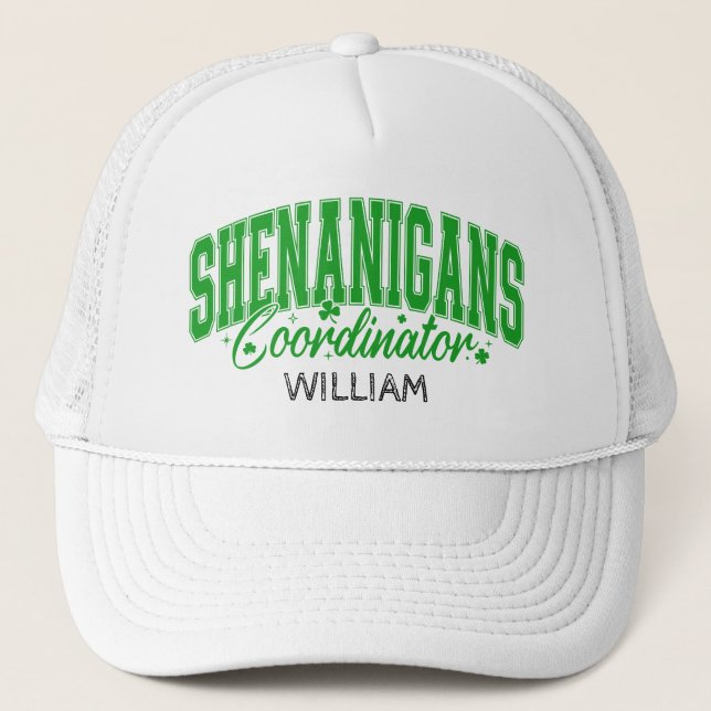 Shenanigans-koordinator Anpassad St. Patrick’s Day Keps (Framsida)