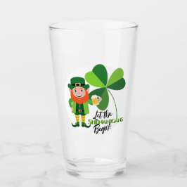 Shenanigans Leprechaun Shamrock St Patrick's Day Glaskopp