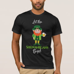 Shenanigans Leprechaun St Patrick's Day T Shirt