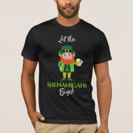 Shenanigans Leprechaun St Patrick's Day T Shirt
