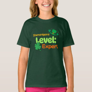 Shenanigans Level: Expert St. Patrick's Day Humor T Shirt