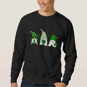 Shenanigans med min Gnomies St Patrick S Day Gnome Lång Ärmad Tröja