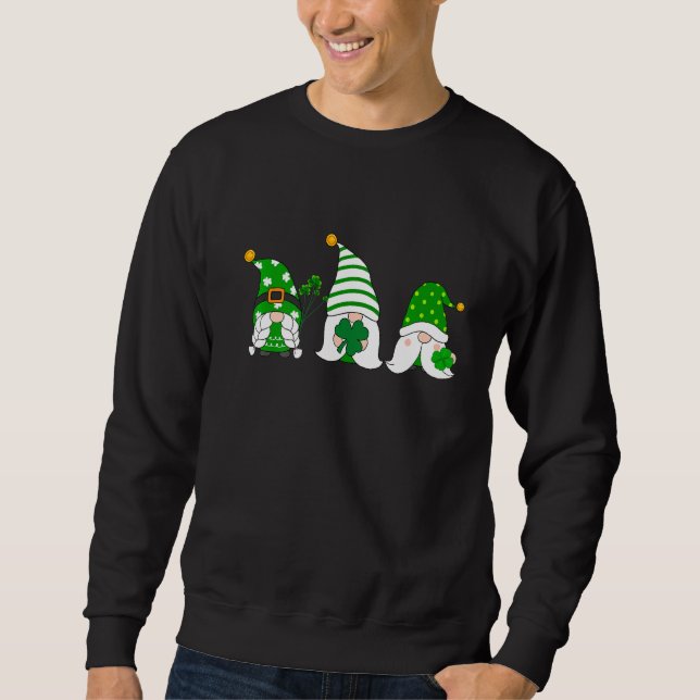 Shenanigans med min Gnomies St Patrick S Day Gnome Lång Ärmad Tröja (Framsida)
