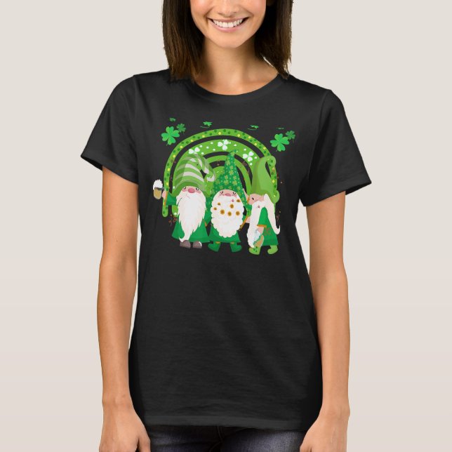 Shenanigans med min St patrick's day Rainb T Shirt (Framsida)