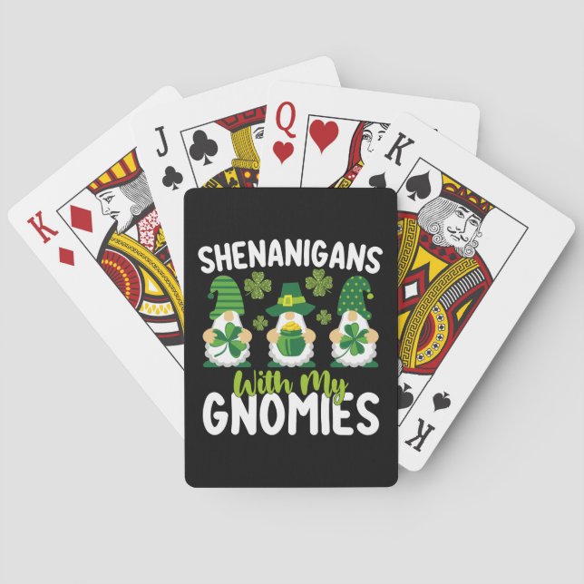 Shenanigans med mina Gnomies Gnome St patrick's da Casinokort (Baksidan)
