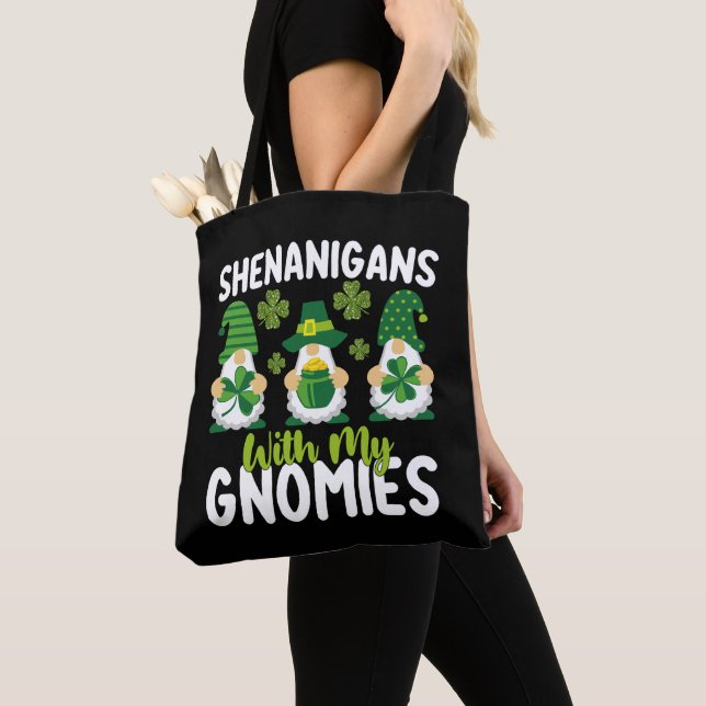Shenanigans med mina Gnomies Gnome St patrick's da Tygkasse (Närbild)