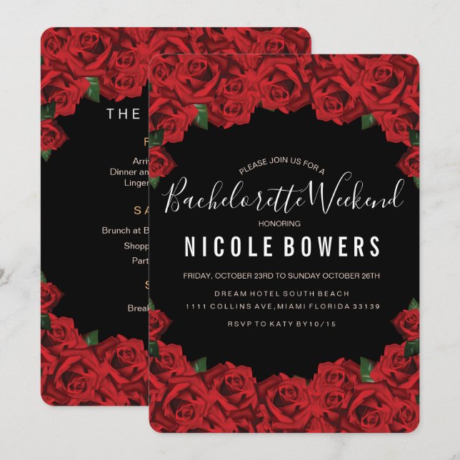 Shenanigans möhippa Inbjudan (Fram/baksida)