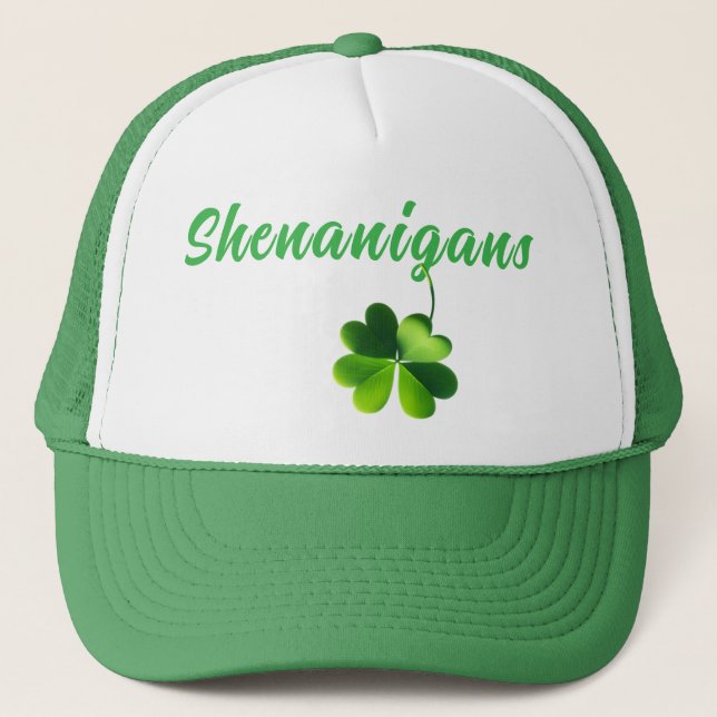 Shenanigans och en Fyrklöver T-Shirt Keps (Framsida)