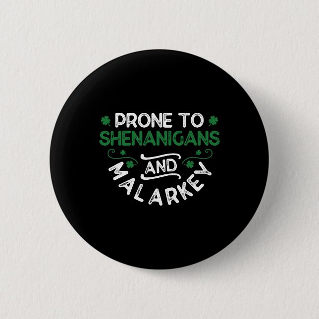 Shenanigans Och Struntprat St. Paddy's  Knapp (Framsida)