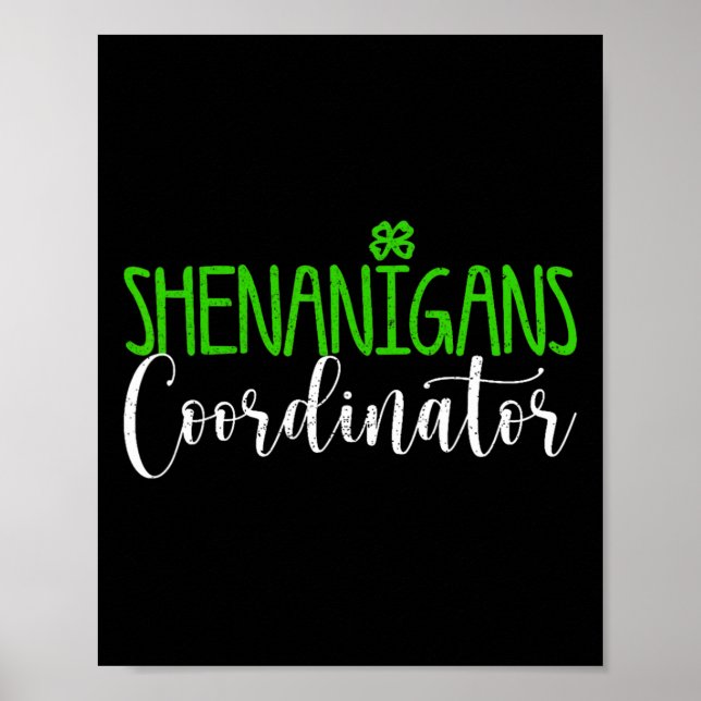 Shenanigans samordnare Gott St Patrick dag Iris Poster (Framsidan)