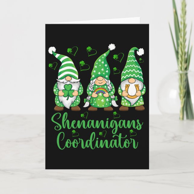 Shenanigans samordnare irländska tomtar - St Patri Kort (Framsida)