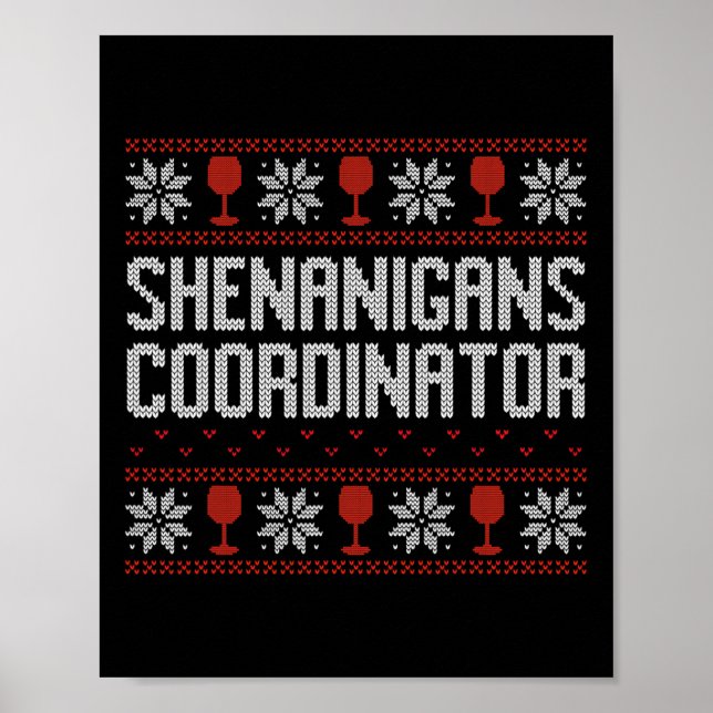 Shenanigans samordnare jul ful jultröja  poster (Framsidan)