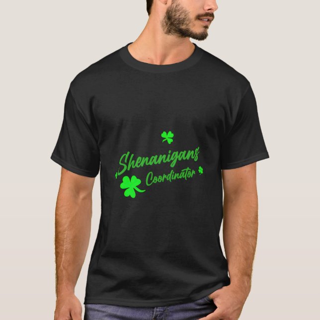 Shenanigans samordnare lärare St Patrick'S Day T Shirt (Framsida)