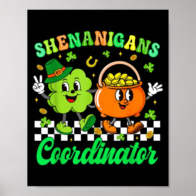Shenanigans samordnare Shamrock lärare St Patric Poster (Framsidan)