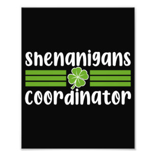 Shenanigans samordnare St Patrick's Day Fototryck