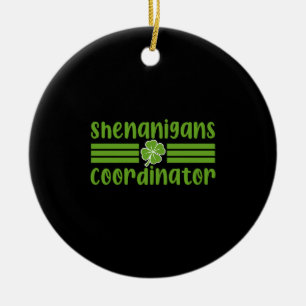 Shenanigans samordnare St Patrick's Day Julgransprydnad Keramik