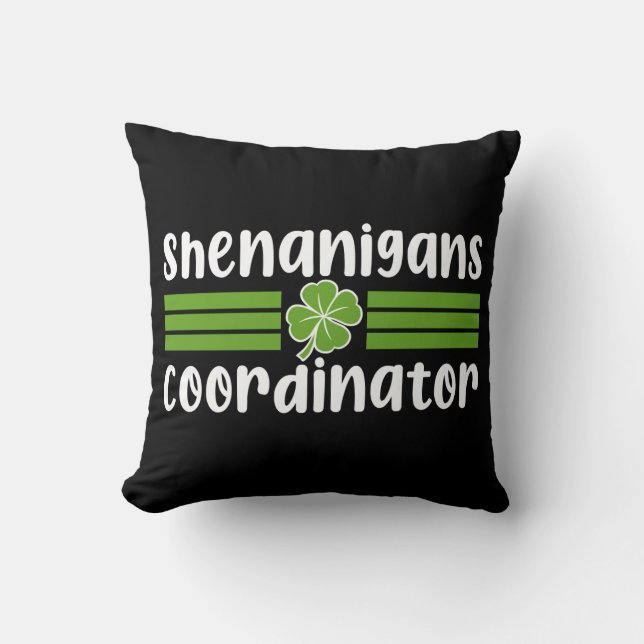 Shenanigans samordnare St Patrick's Day Kudde (Framsida)