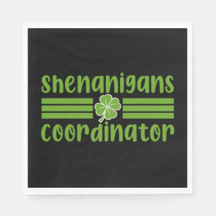 Shenanigans samordnare St Patrick's Day Pappersservett