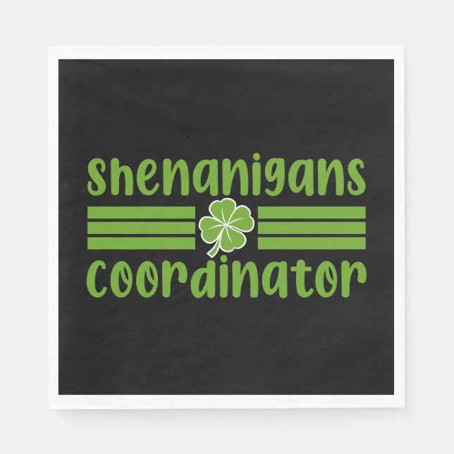 Shenanigans samordnare St Patrick's Day Pappersservett (Framsidan)