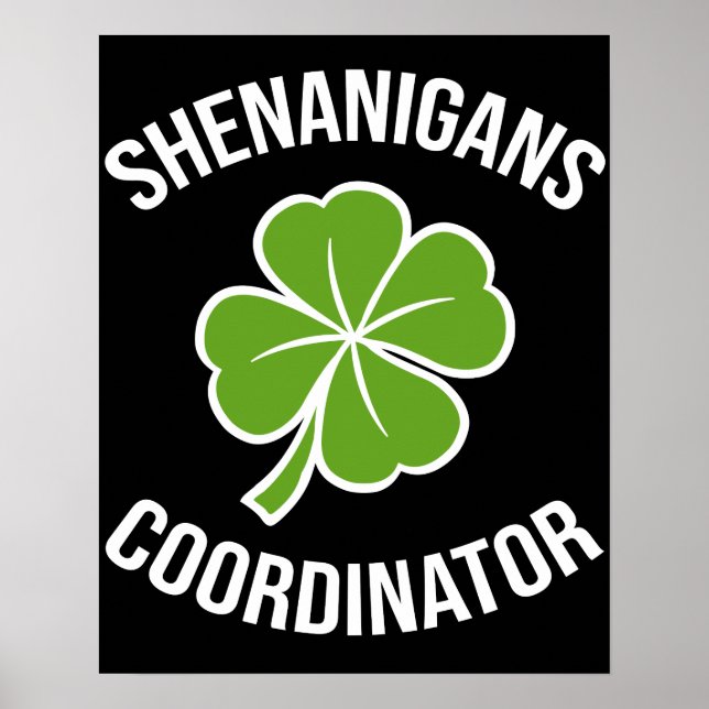 Shenanigans samordnare St Patrick's Day Poster (Framsidan)