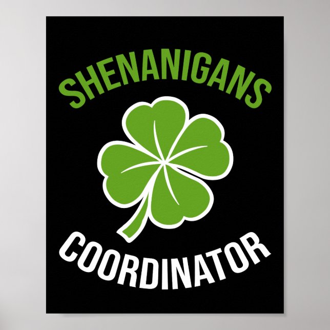 Shenanigans samordnare St Patrick's Day Poster (Framsidan)