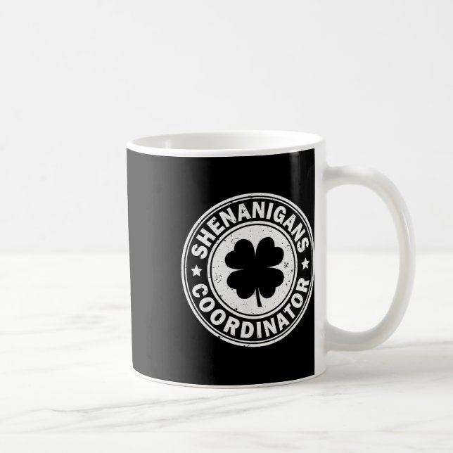 Shenanigans samordnare St Patricks Day Shamrock F Kaffemugg (Höger)