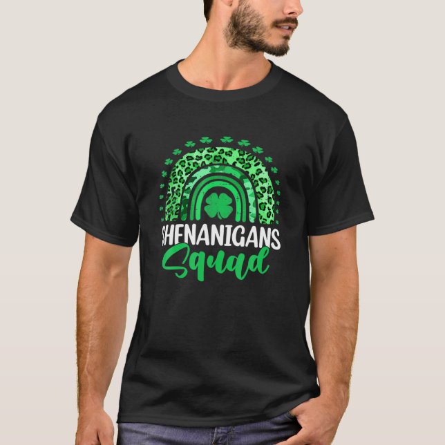 Shenanigans Squad Funny St patricks day Costume Ra T Shirt (Framsida)