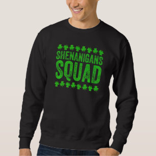 Shenanigans Squad Funny St patrick's day Irish Lång Ärmad Tröja
