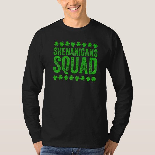 Shenanigans Squad Funny St patrick's day Irish T Shirt (Framsida)