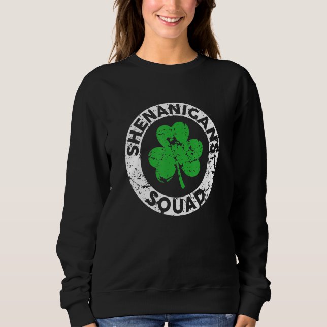 Shenanigans Squad Funny St Patrick's Day Matching  T Shirt (Framsida)