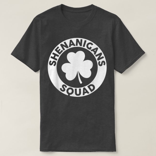Shenanigans Squad Funny St patrick's day Matching T Shirt (Design framsida)