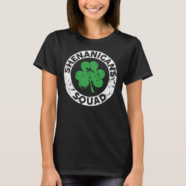 Shenanigans Squad Funny St. Patrick's Day Matching T Shirt (Framsida)