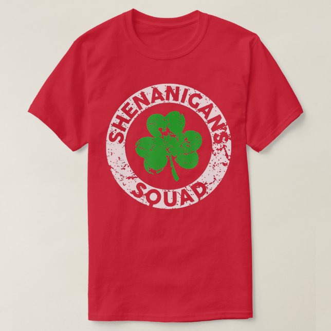 Shenanigans Squad Funny St T Shirt (Design framsida)
