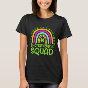 Shenanigans Squad Glad St Patrick's Day Regnbåge S T Shirt