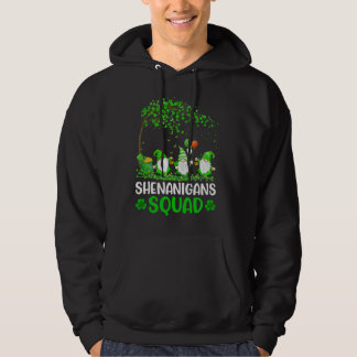 Shenanigans Squad Gnome Shamrock St patricks day Hoodie