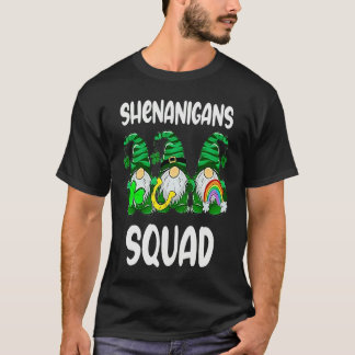 Shenanigans Squad Gnomes St Patrick's Day Men Wome T Shirt