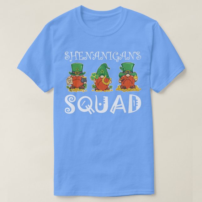Shenanigans Squad Gnomies St patrick's day Manar W T Shirt (Design framsida)