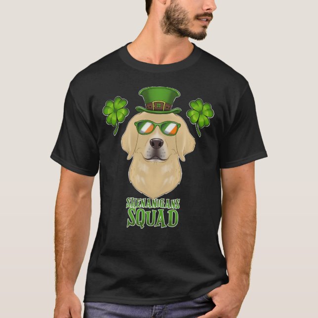 Shenanigans Squad I St patricks day Labrador T Shirt (Framsida)