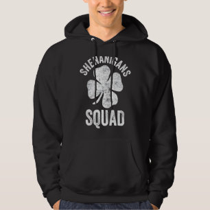 Shenanigans Squad Irish Funny Lycklig St Patrick's Hoodie