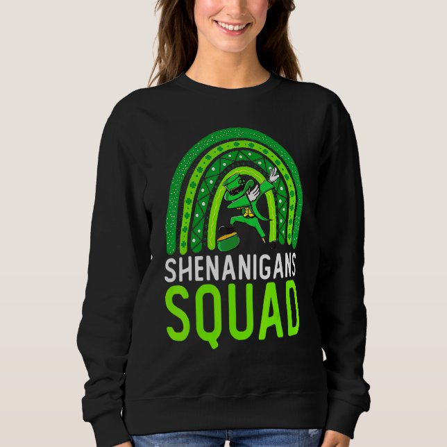 Shenanigans Squad Irish Funny Saint patrick's day T Shirt (Framsida)