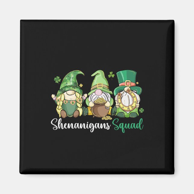 Shenanigans Squad Irish Gnomes Klöver - St Patrick Magnet (Framsidan)
