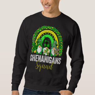 Shenanigans Squad Irish Gnomes Rainbow St Patrick' Lång Ärmad Tröja