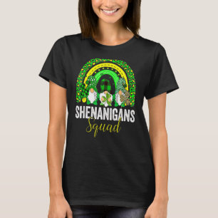 Shenanigans Squad Irish Gnomes Rainbow St Patrick' T Shirt