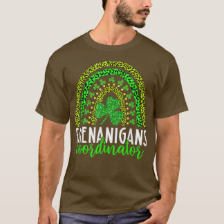 Shenanigans Squad Irish Leopard Rainbow St Patrick T Shirt