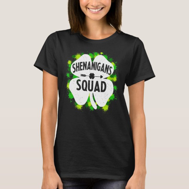 Shenanigans Squad Irish Saint Patricks Day 1 T Shirt (Framsida)