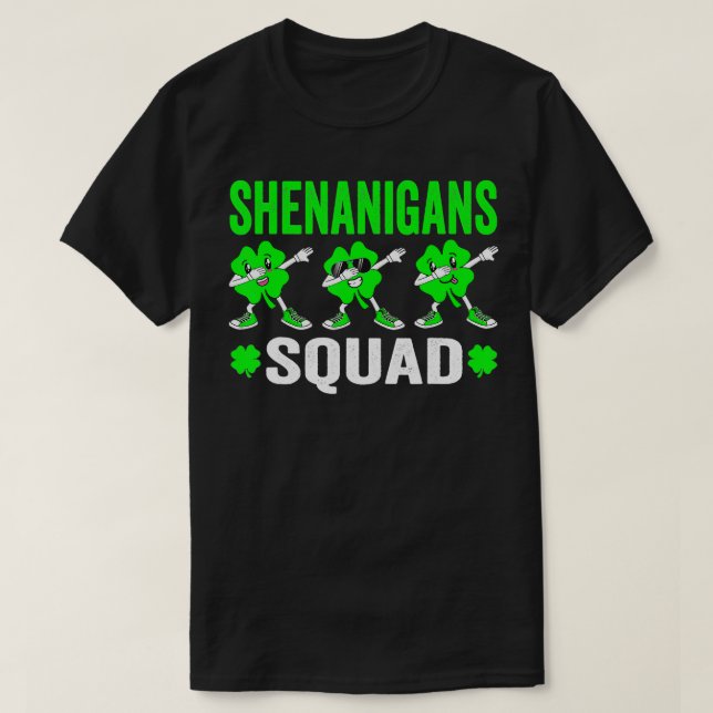 Shenanigans Squad Kids St patricks day Outfit T Shirt (Design framsida)