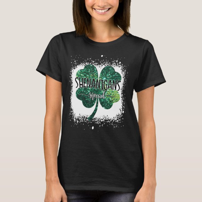 Shenanigans Squad Klöver St patrick's day T Shirt (Framsida)